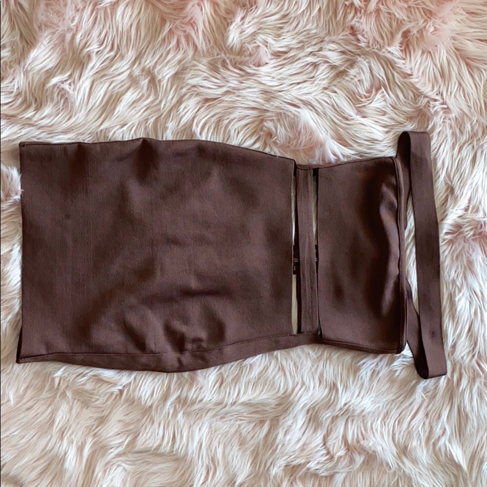 Rusted Purple Bandage Tube Dress